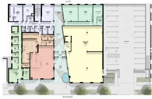 Floor plan of development of HopeWorks Station North.